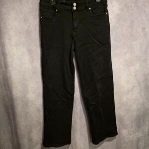Kut from the Kloth Lucy High Rise Wide Leg Jeans in Black